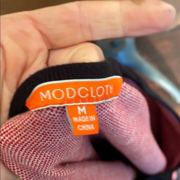 NWT Modcloth Retro Print Fit & Flare Sweater Dress - Picture 5 of 6